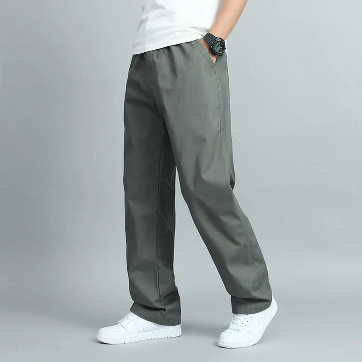 Men's Wide-Leg Trousers with Elasticated Waist