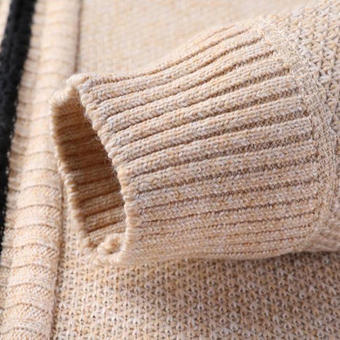 Lehký pletený svetr Calvin s celým zipem