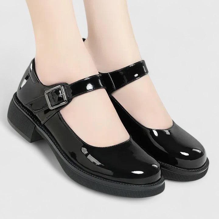 Women's Mary Jane Shoes with Buckle Strap