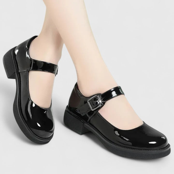 Women's Mary Jane Shoes with Buckle Strap