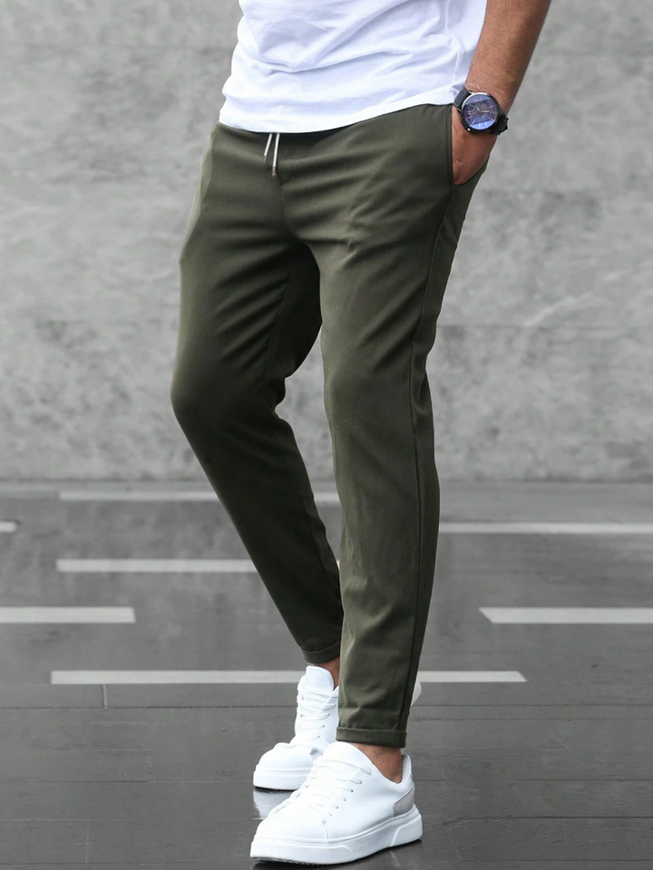 Men's Slim Fit Drawstring Jogger Pants