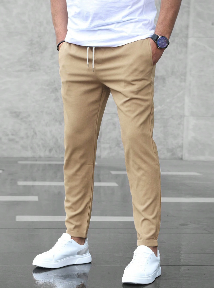 Men's Slim Fit Drawstring Jogger Pants