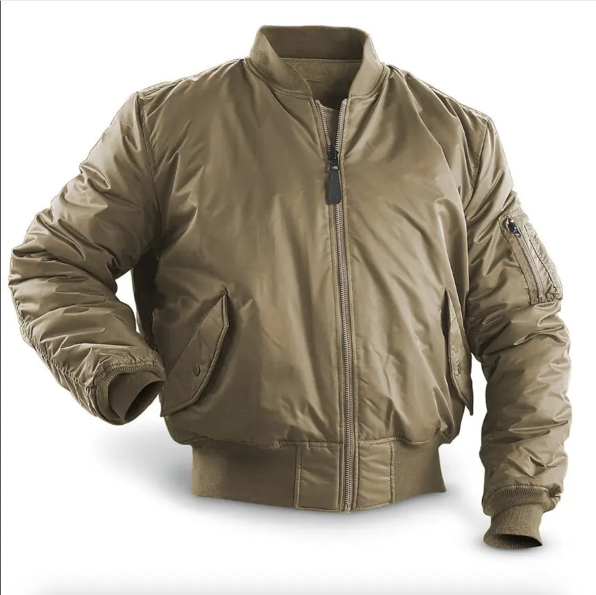 Men’s Quilted Bomber Pilot Jacket