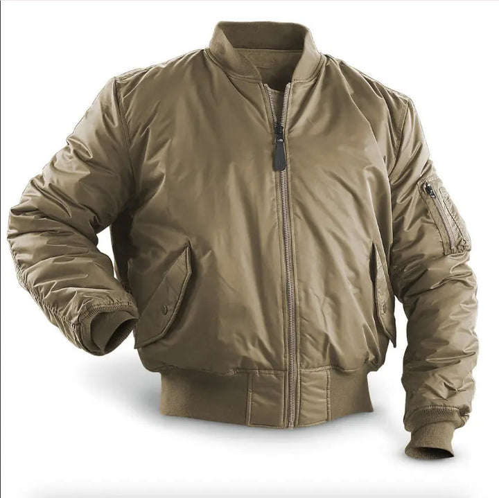 Men’s Quilted Bomber Pilot Jacket