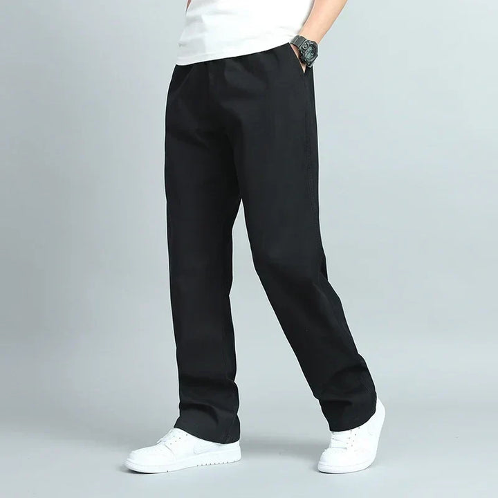 Men's Wide-Leg Trousers with Elasticated Waist