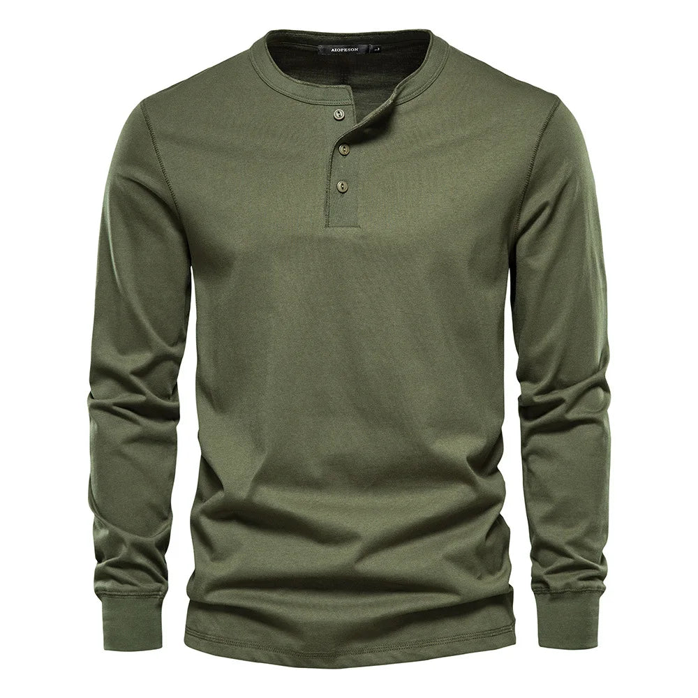 Noah | Stylish Men’s Long-Sleeve Henley Shirt