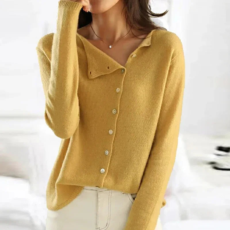 Soft Cashmere Cardigan with Buttons for Autumn