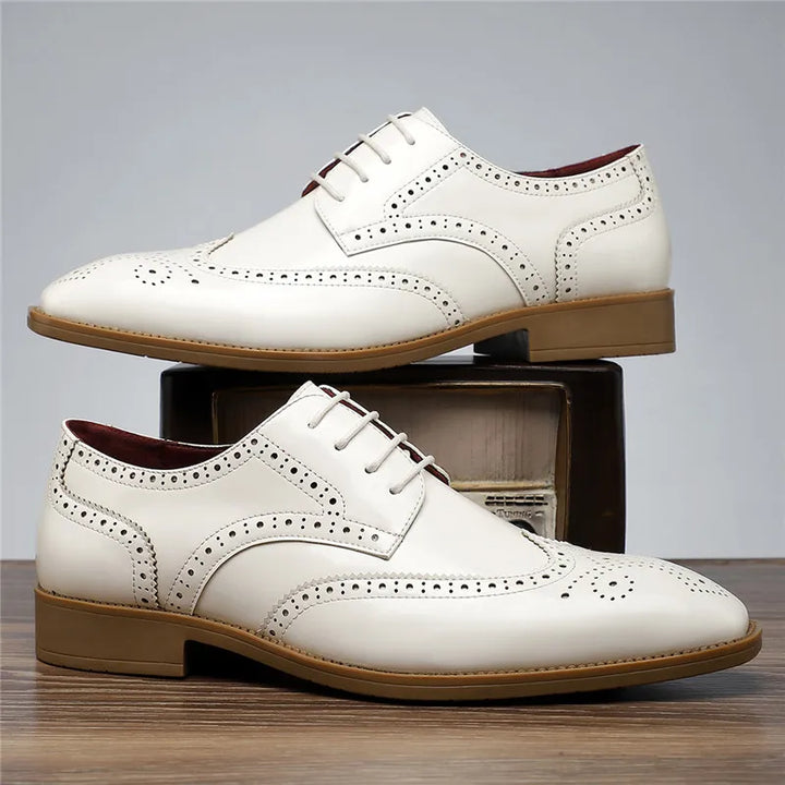 Arc Leather Wingtip Oxford Shoes