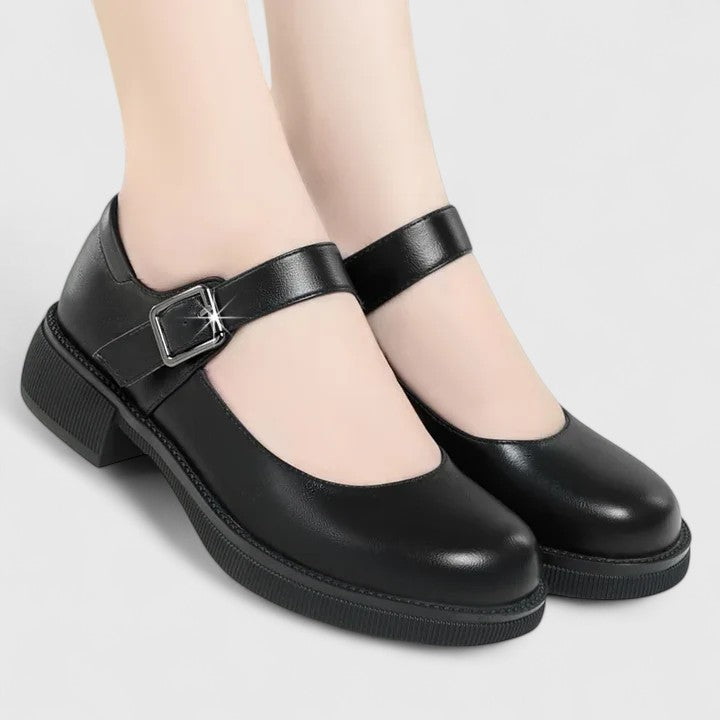 Women's Mary Jane Shoes with Buckle Strap