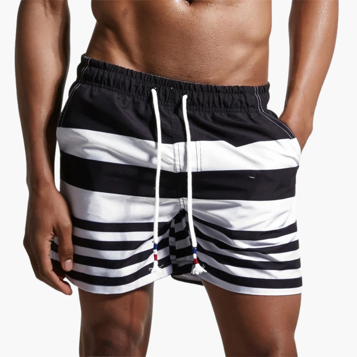 Men's swim shorts with side pockets