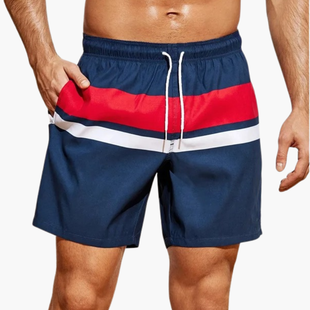 Men's swim shorts with side pockets