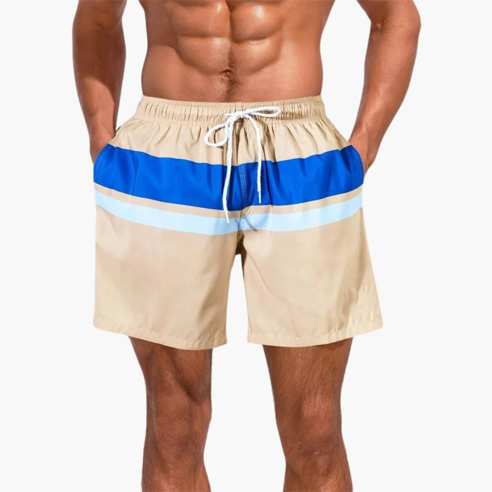 Men's swim shorts with side pockets