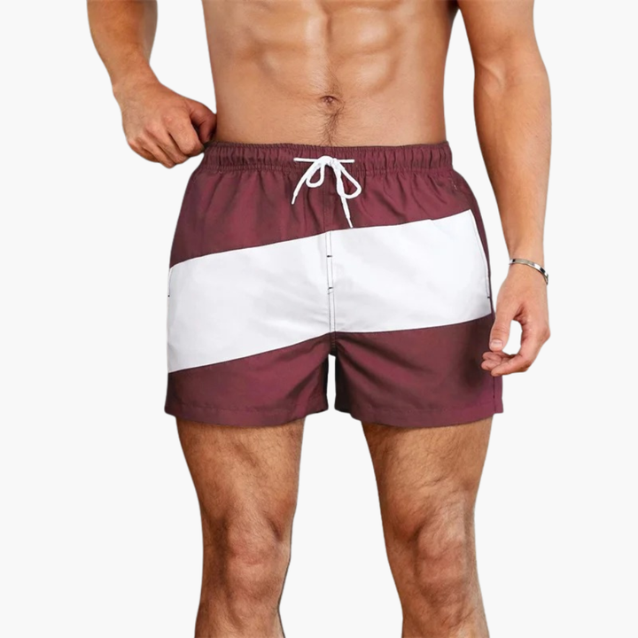 Men's swim shorts with side pockets