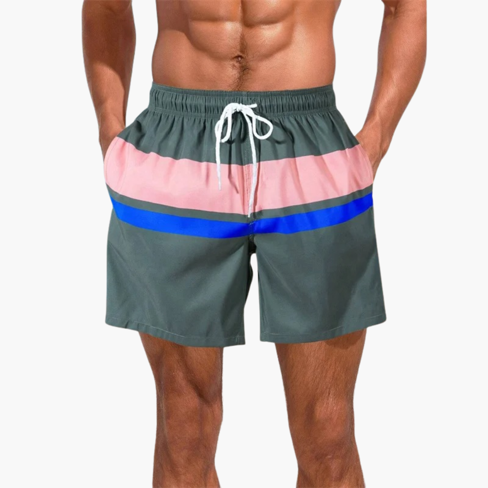 Men's swim shorts with side pockets