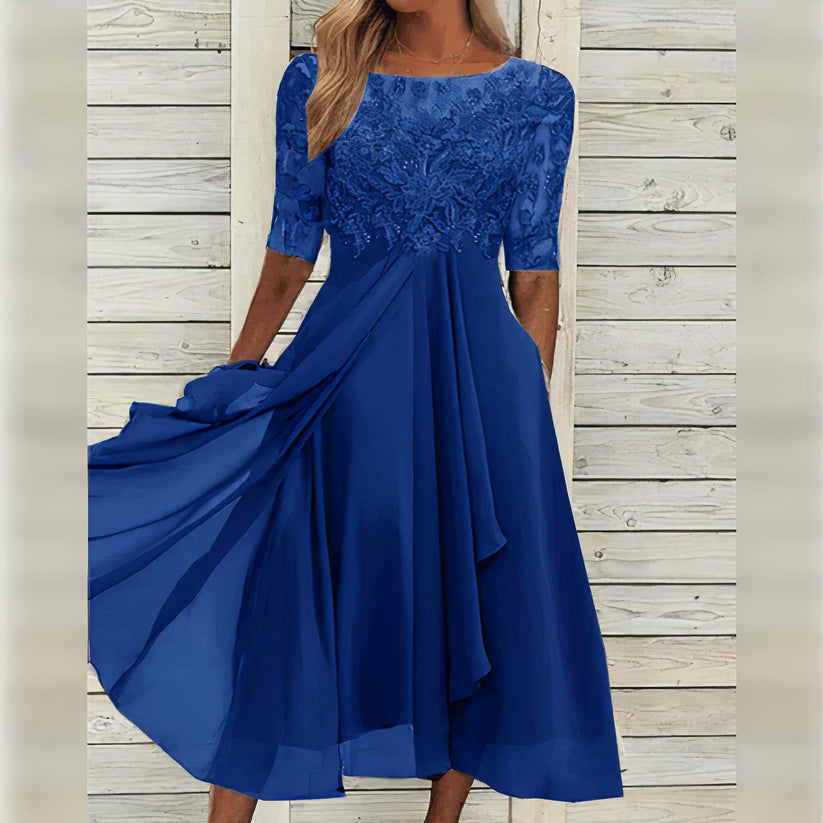 Puck™ | Elegantní midi šaty s krajkou