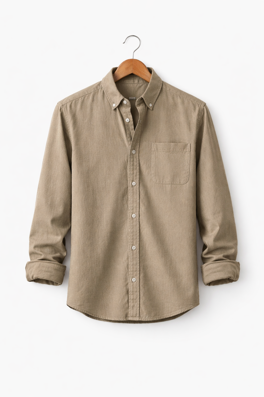 Men's Chambray Shirt with Relaxed Fit