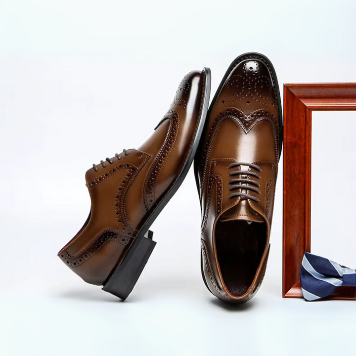 Vicenza Leather Wingtip Brogue Shoes