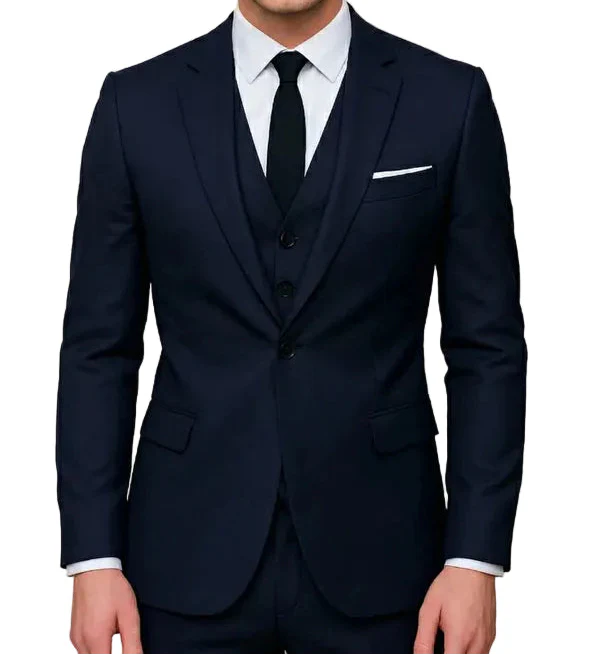 Carter | Pánský formální oblek 3dílný, jednorušný, slim fit