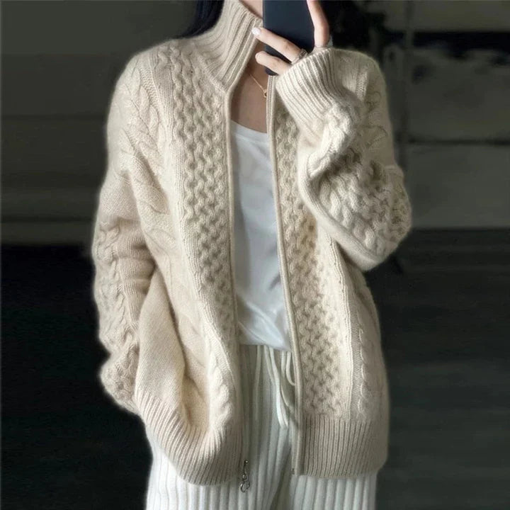Women's Cashmere Knitted Cardigan - S