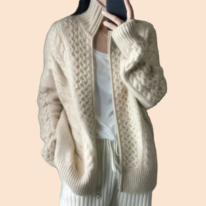 Women's Cashmere Knitted Cardigan