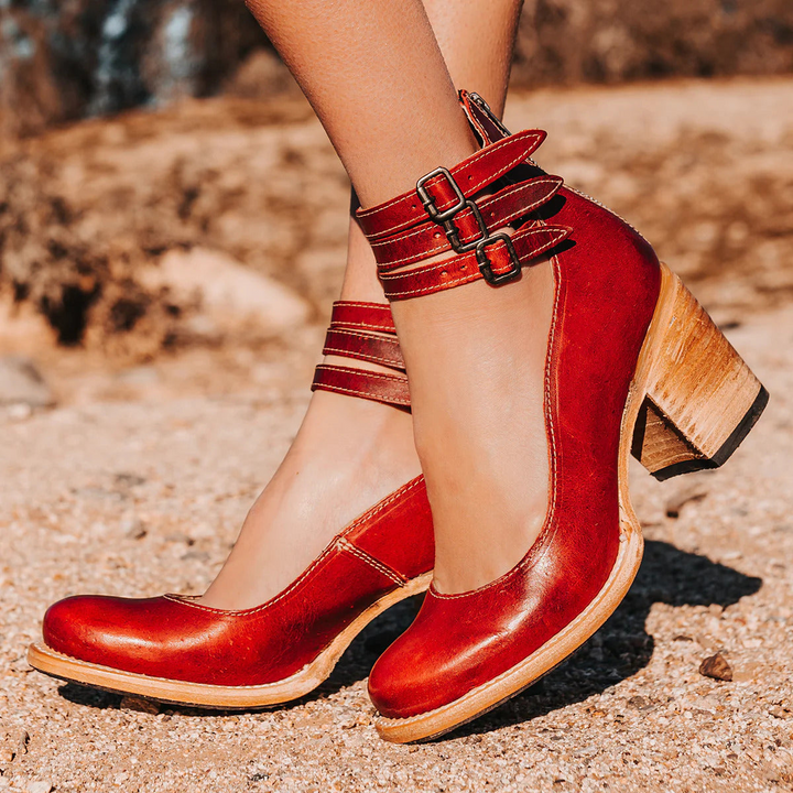 Elegant Women’s Strappy Ankle Strap Heels