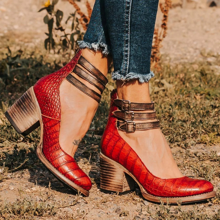 Elegant Women’s Strappy Ankle Strap Heels