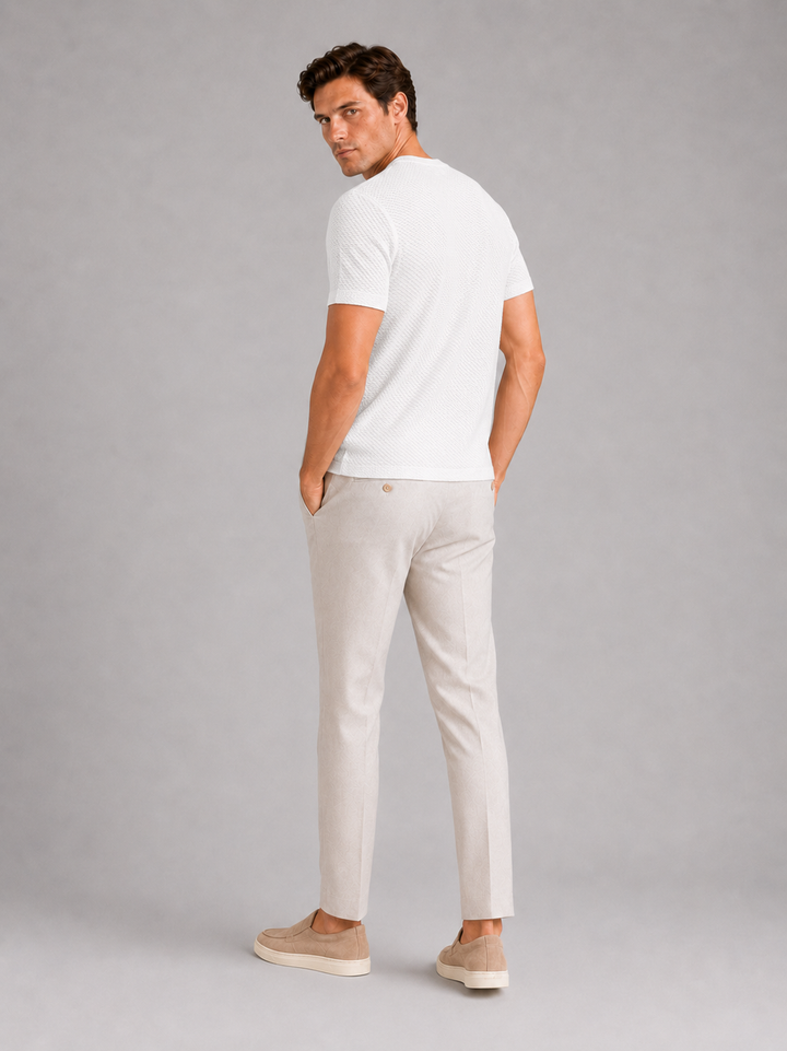 Men’s Mesh Crew Neck T-Shirt Breathable Lightweight Stretch Summer Top for Casual and Everyday Wear