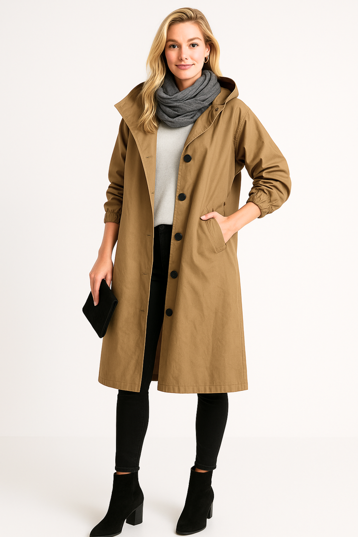 Women’s Button-Front Rain Jacket