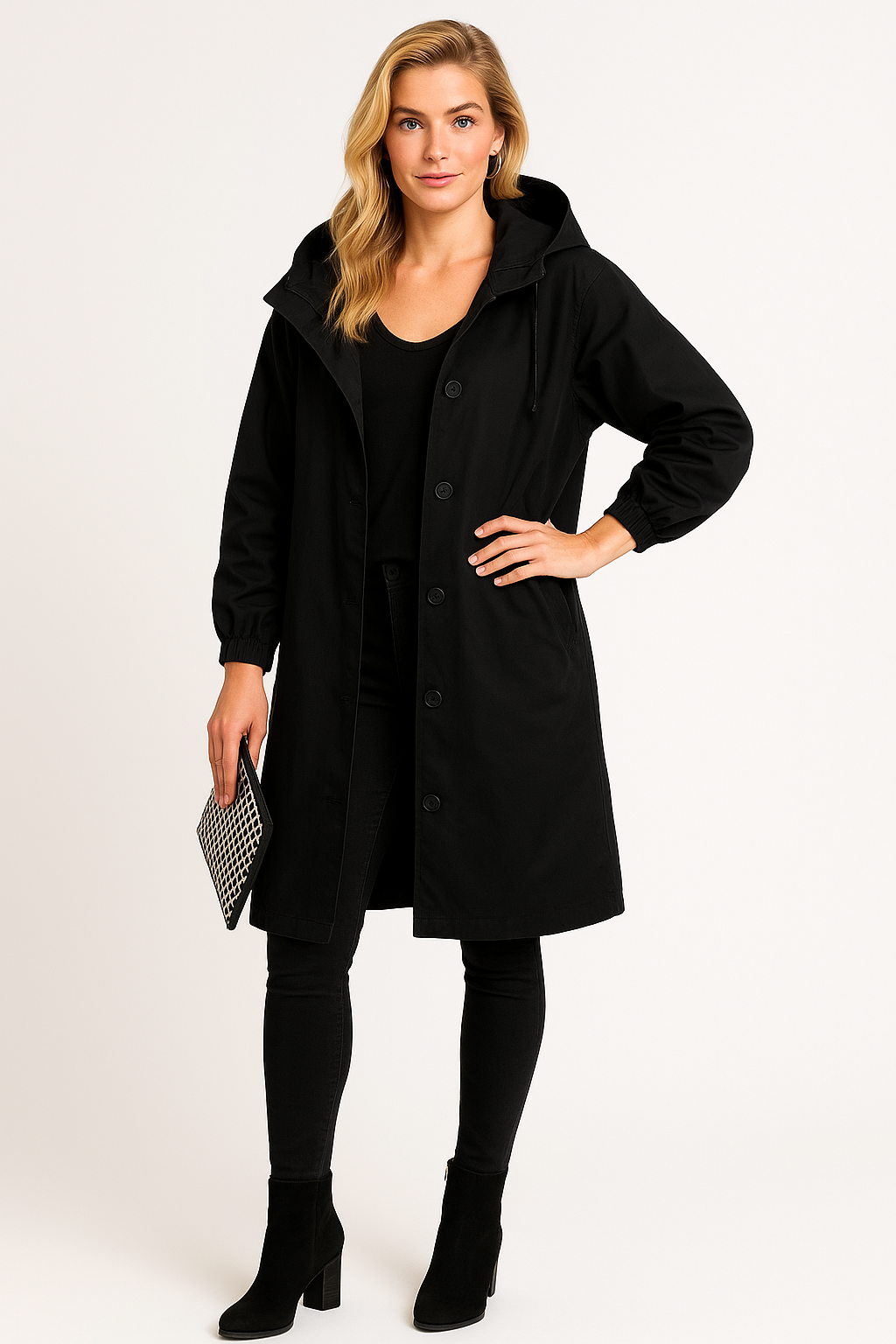 Women’s Button-Front Rain Jacket