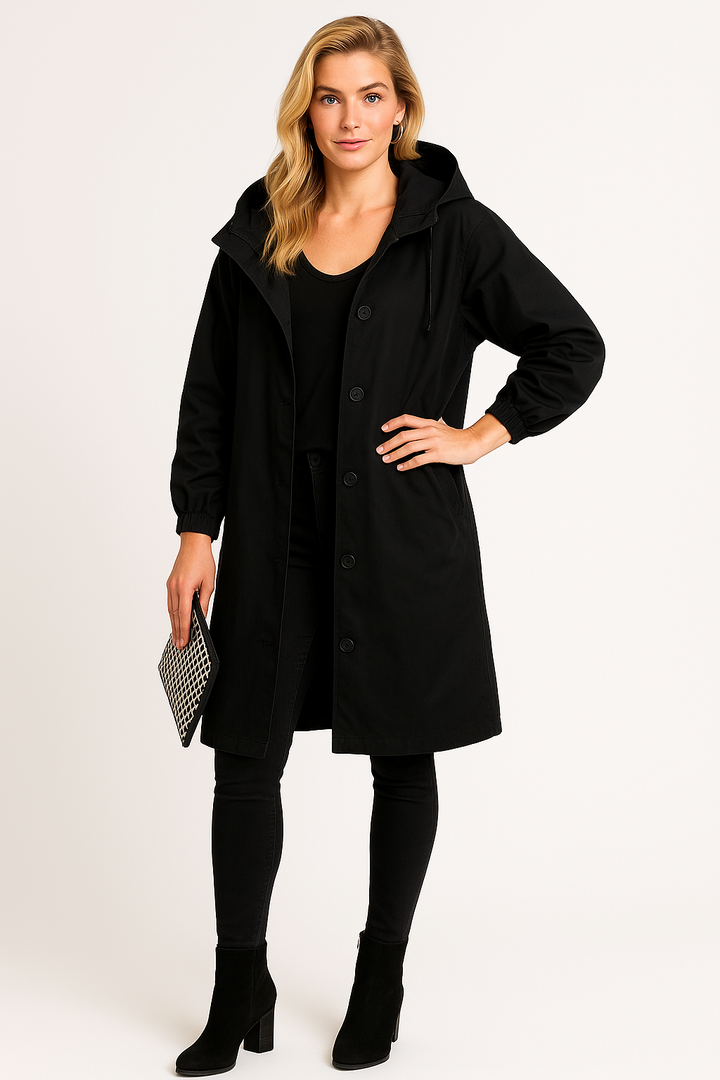 Women’s Button-Front Rain Jacket
