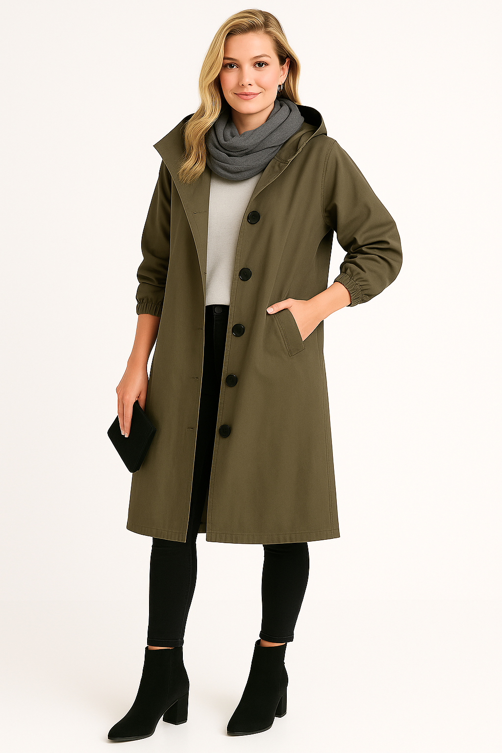 Women’s Button-Front Rain Jacket