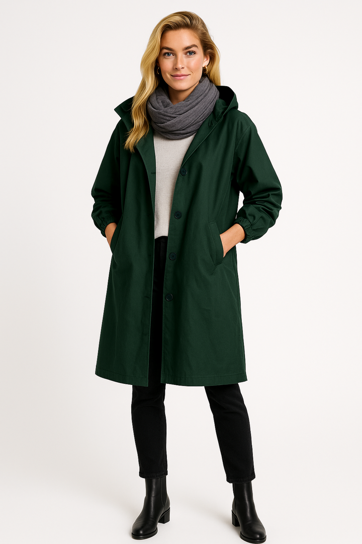 Women’s Button-Front Rain Jacket
