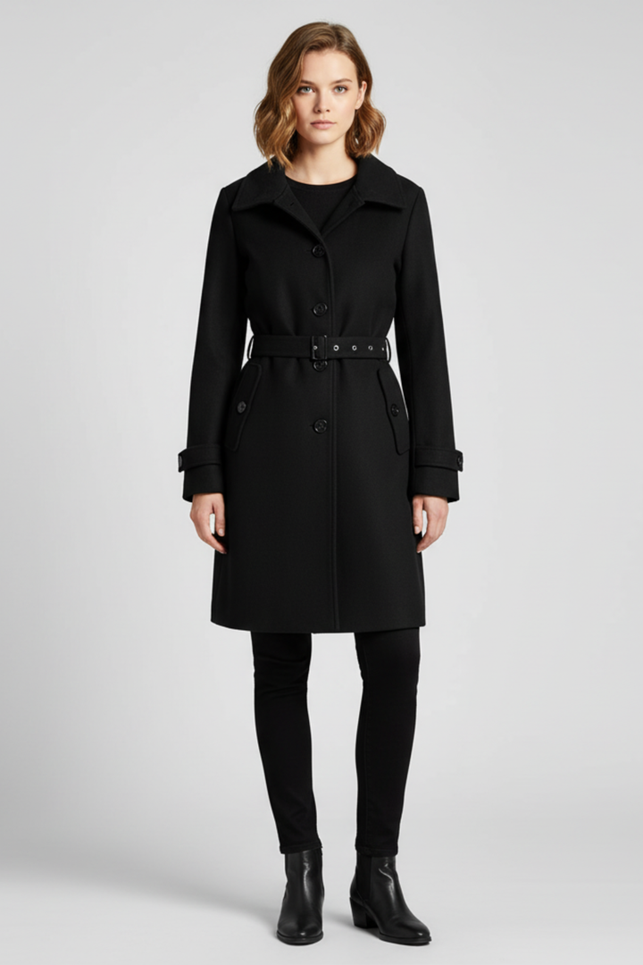 Women's Classic Belted Coat