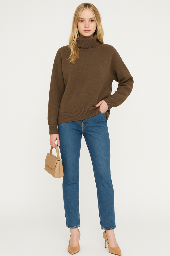 Women’s Loose Fit Turtleneck Sweater