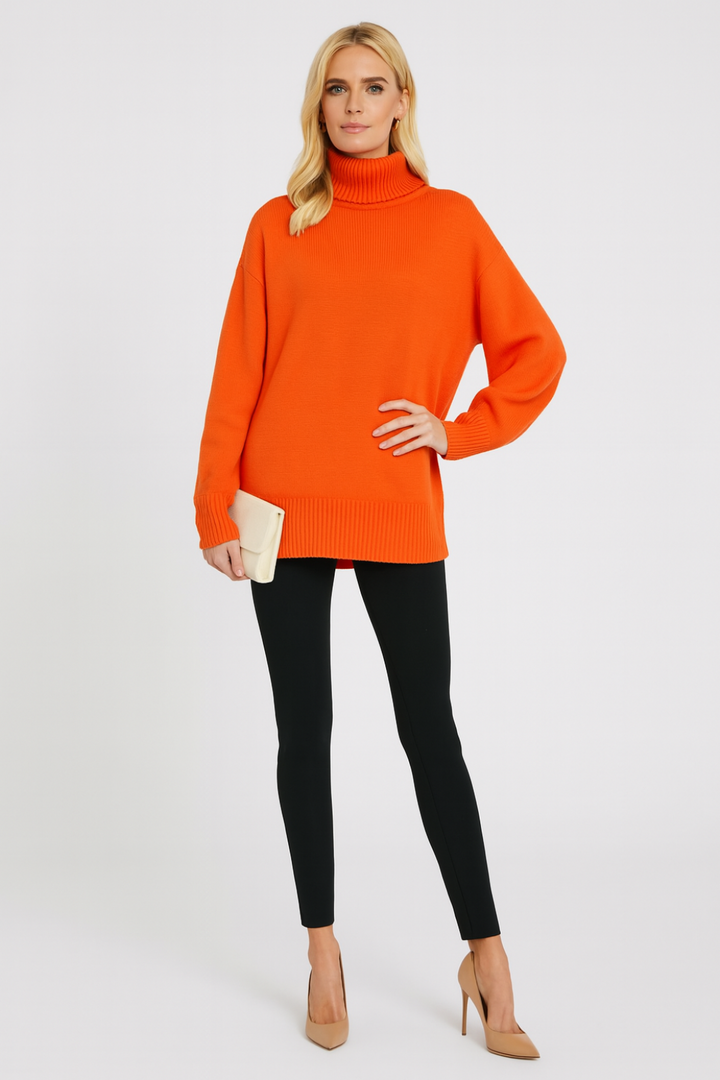 Women’s Loose Fit Turtleneck Sweater