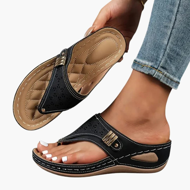 Wilfred Smith Orthopedic Sandals With Contoured Footbed And Wedge Sole