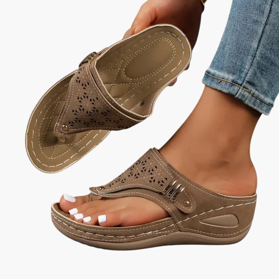 Wilfred Smith Orthopedic Sandals With Contoured Footbed And Wedge Sole