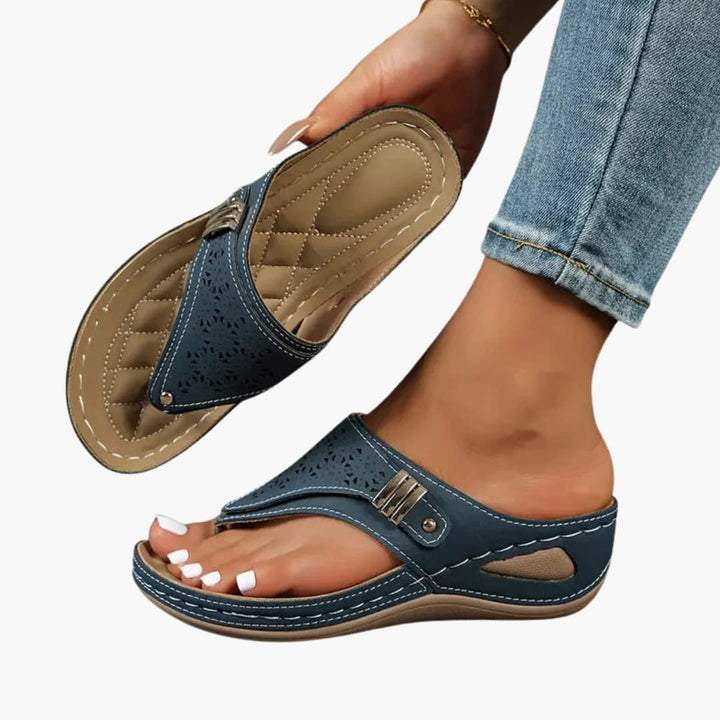 Wilfred Smith Orthopedic Sandals With Contoured Footbed And Wedge Sole