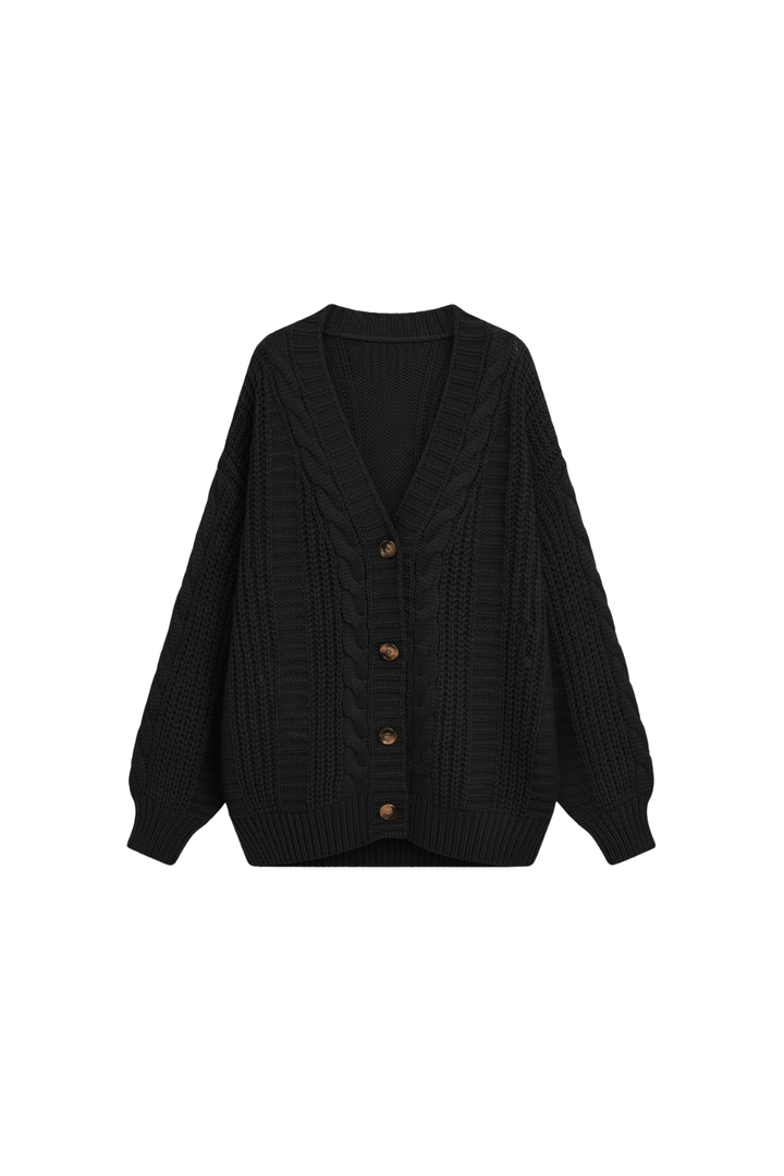 Women’s Oversized Cable Knit Cardigan