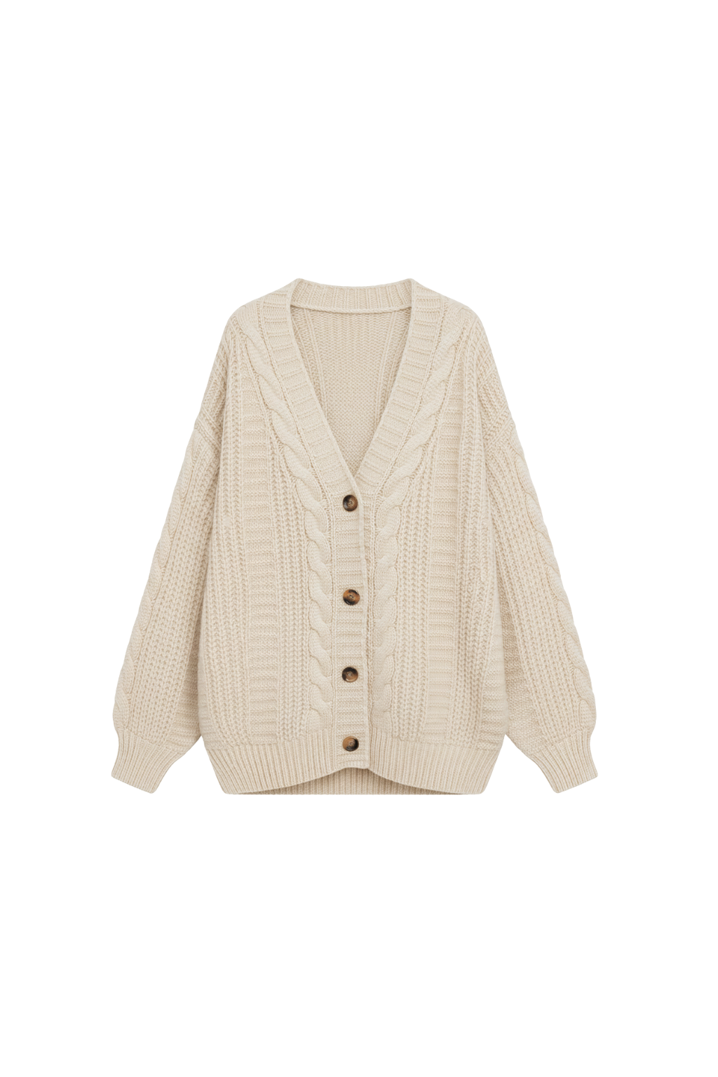 Women’s Oversized Cable Knit Cardigan