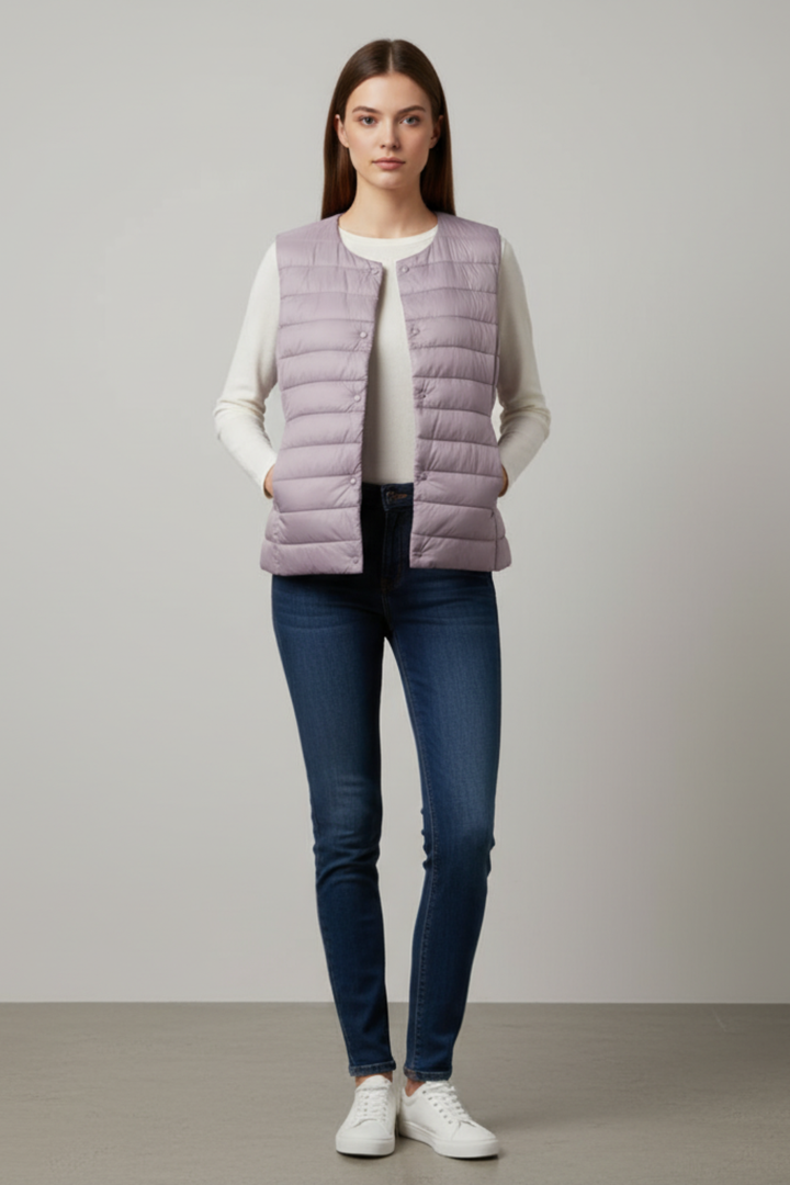 Women’s Elegant Ultra-Light Down Vest