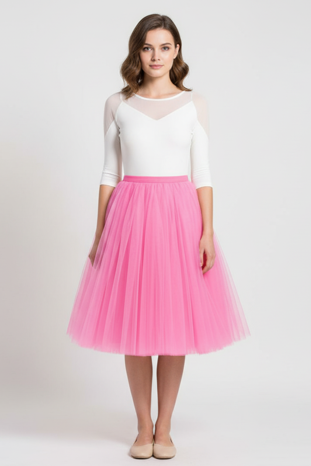 Women’s Classic Tulle Midi Skirt