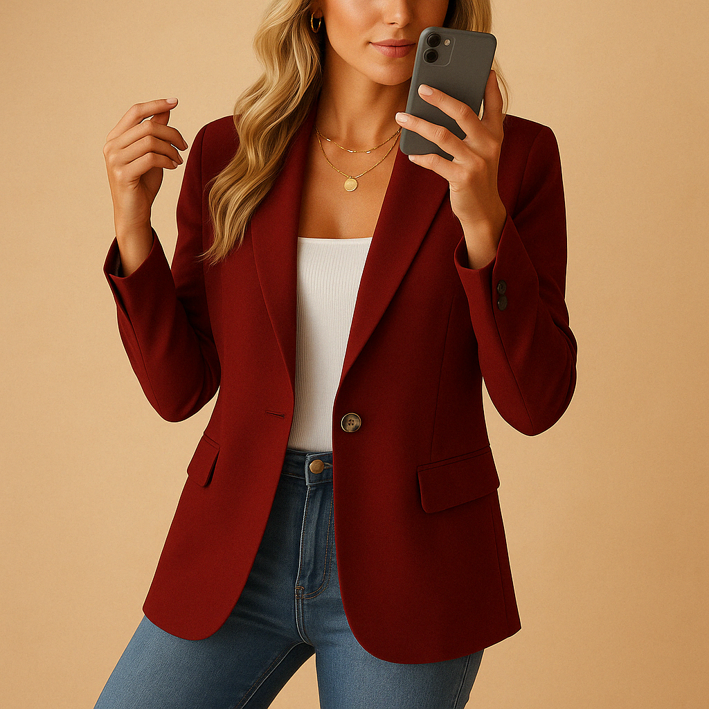 Women's Stretch Blazer for Office and Evening Wear