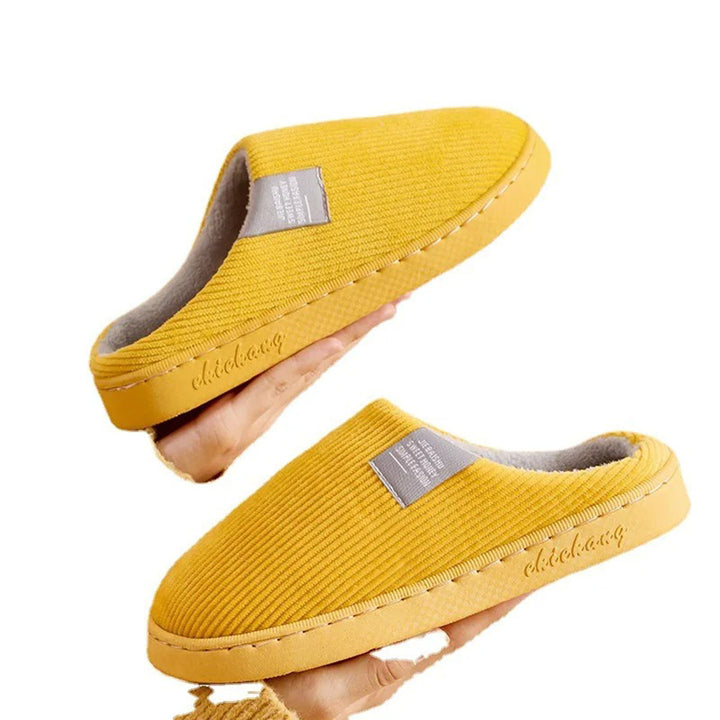 Women's Fleece Slippers with Soft Lining and Non-Slip Sole