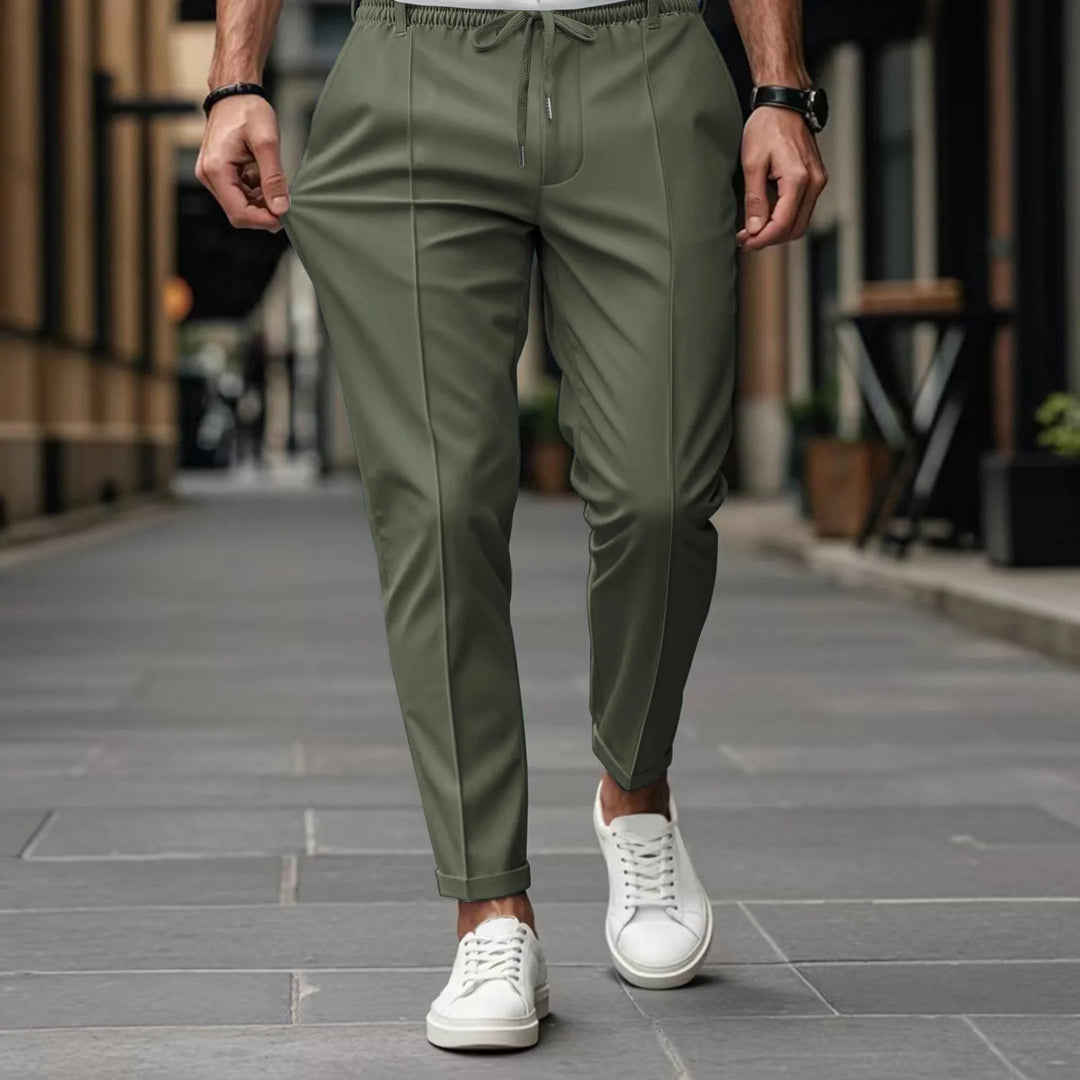 Men's Business Trousers with Slim Fit