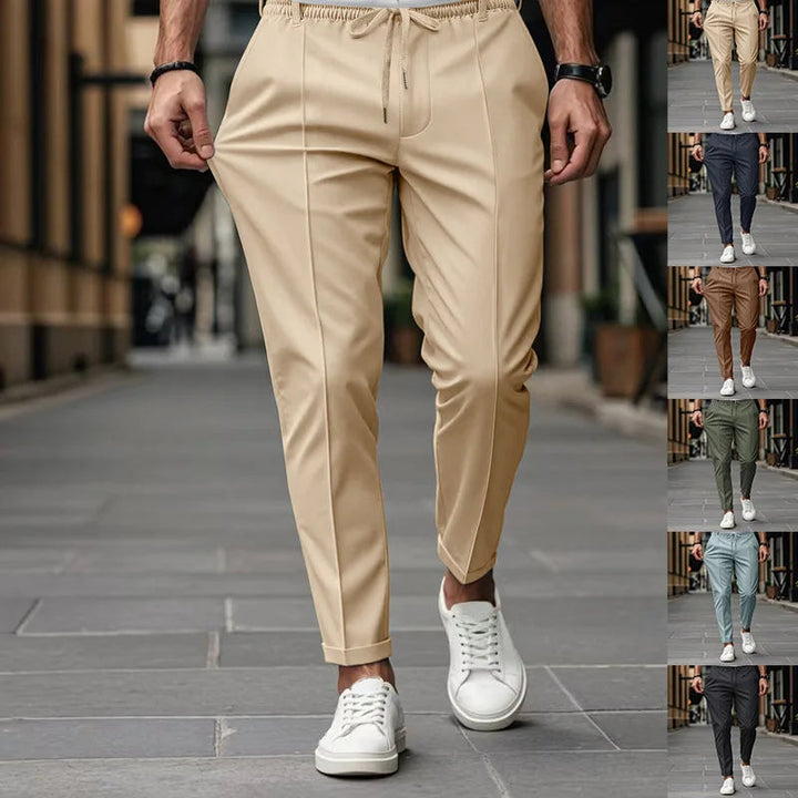 Men's Business Trousers with Slim Fit