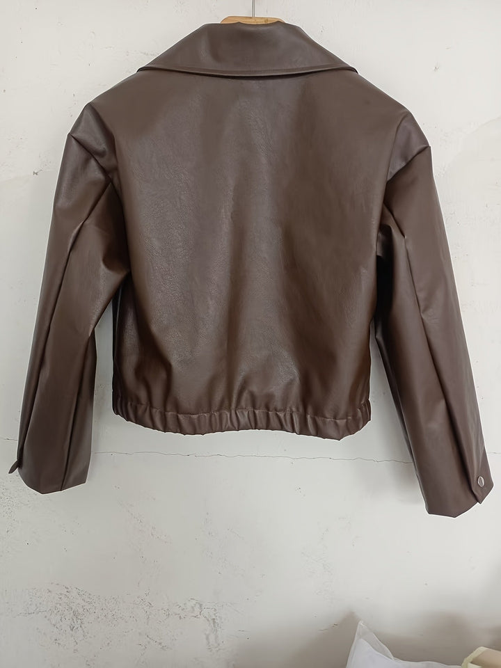 Women's Boxy Jacket with Elasticated Hem