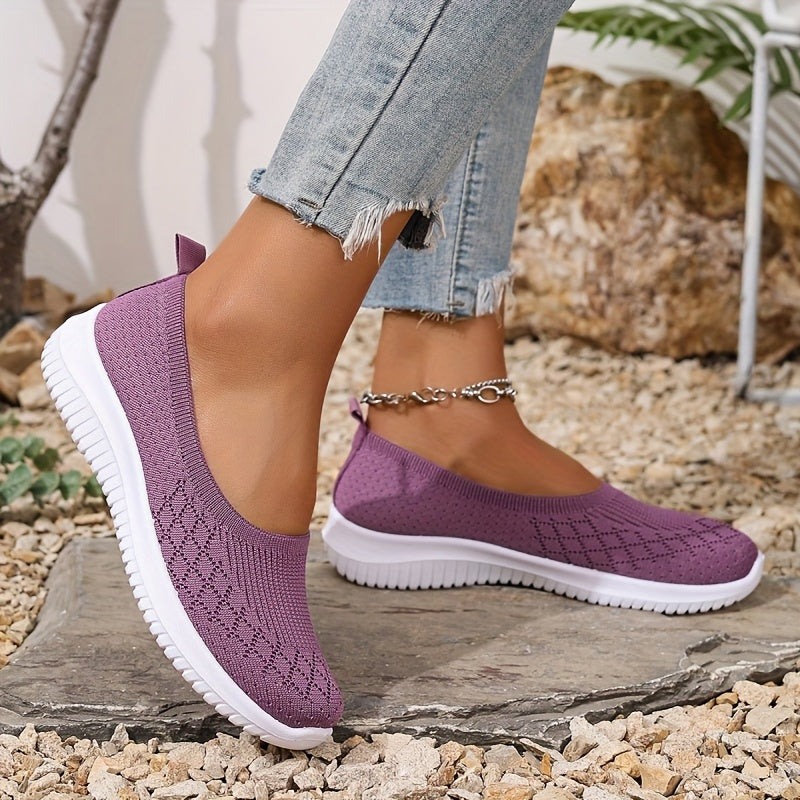 Women's Lightweight Breathable Slip-On Walking Shoes