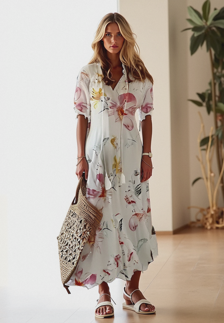 Women’s Short Sleeve Dress | Maxi