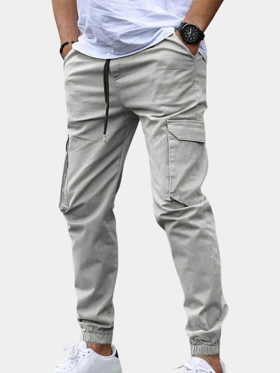 Men's Cargo Joggers with Flap Pockets